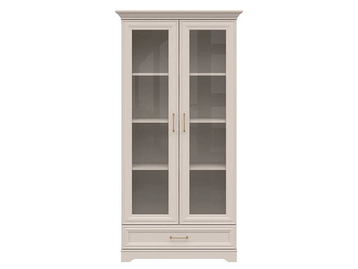 Vaisselier 2 portes 1 tiroir Perle Cachemire