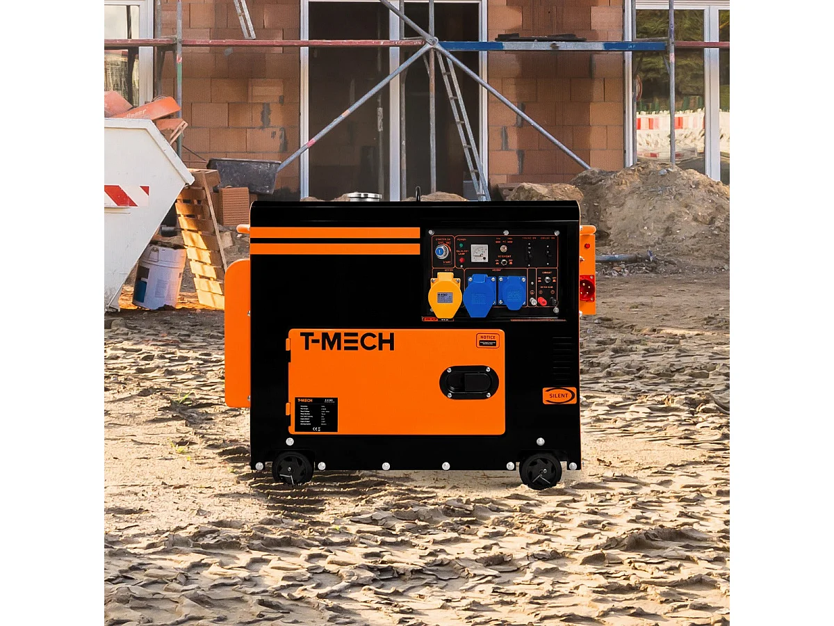 T-Mech Portable Silent Diesel Generator Single Phase 230V