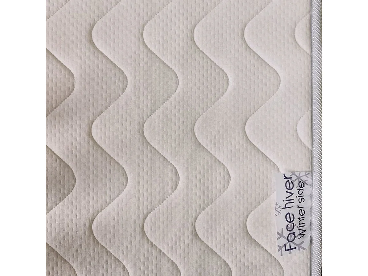 Matelas bébé TINEO 60 x 120 cm - 11 cm d'épaisseur, faces saisonnières