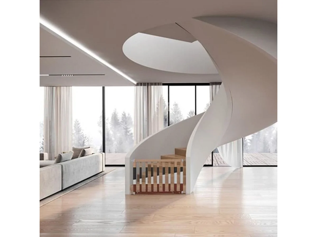 Barrière de sécurité bébé INGENUITY ajustable 76–91 cm, finitions personnalisables
