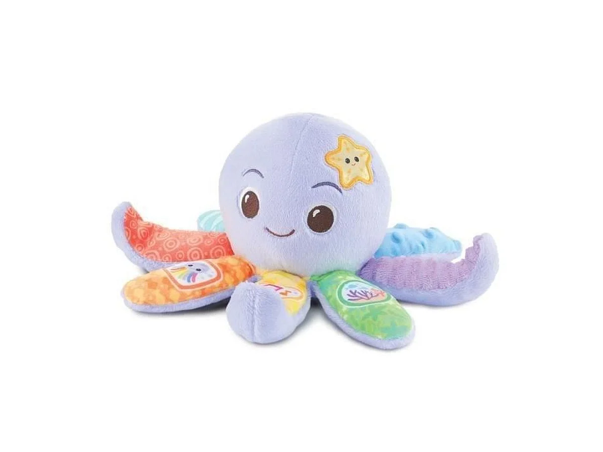 Brinquedo de Pelúcia Musical Interativo Polvo Lila VTech para Bebês de 3 a 36 Meses