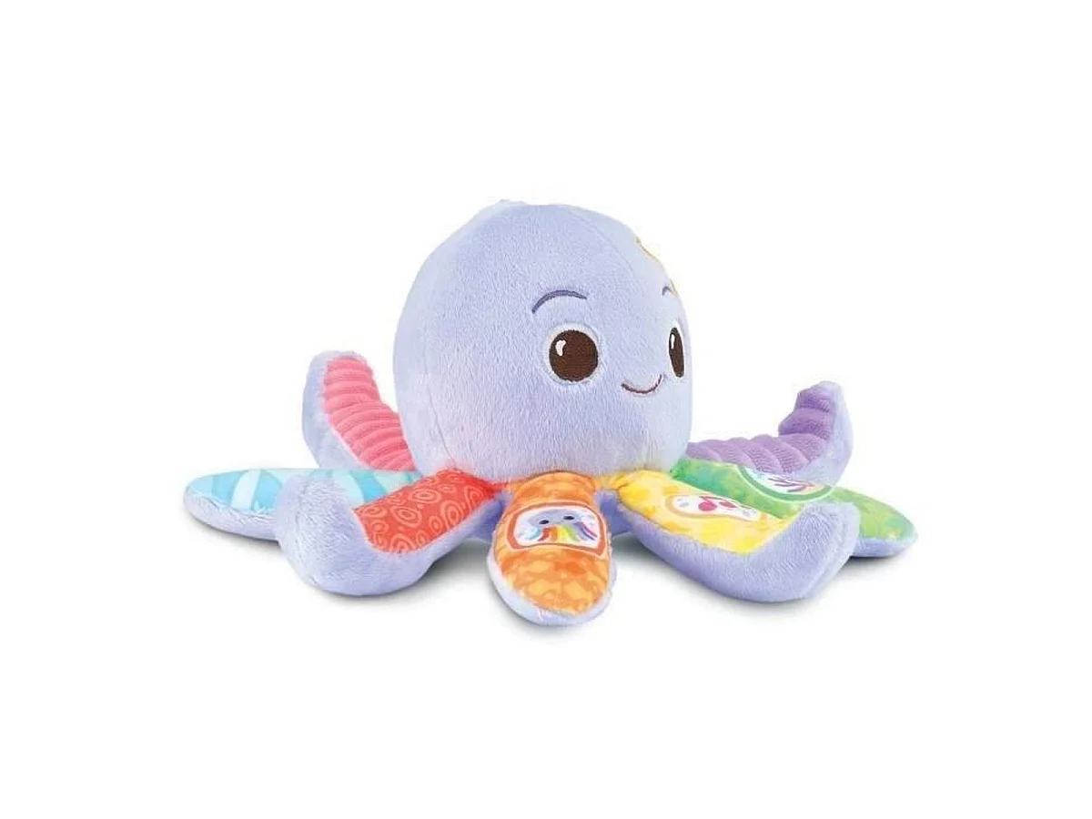 Brinquedo de Pelúcia Musical Interativo Polvo Lila VTech para Bebês de 3 a 36 Meses