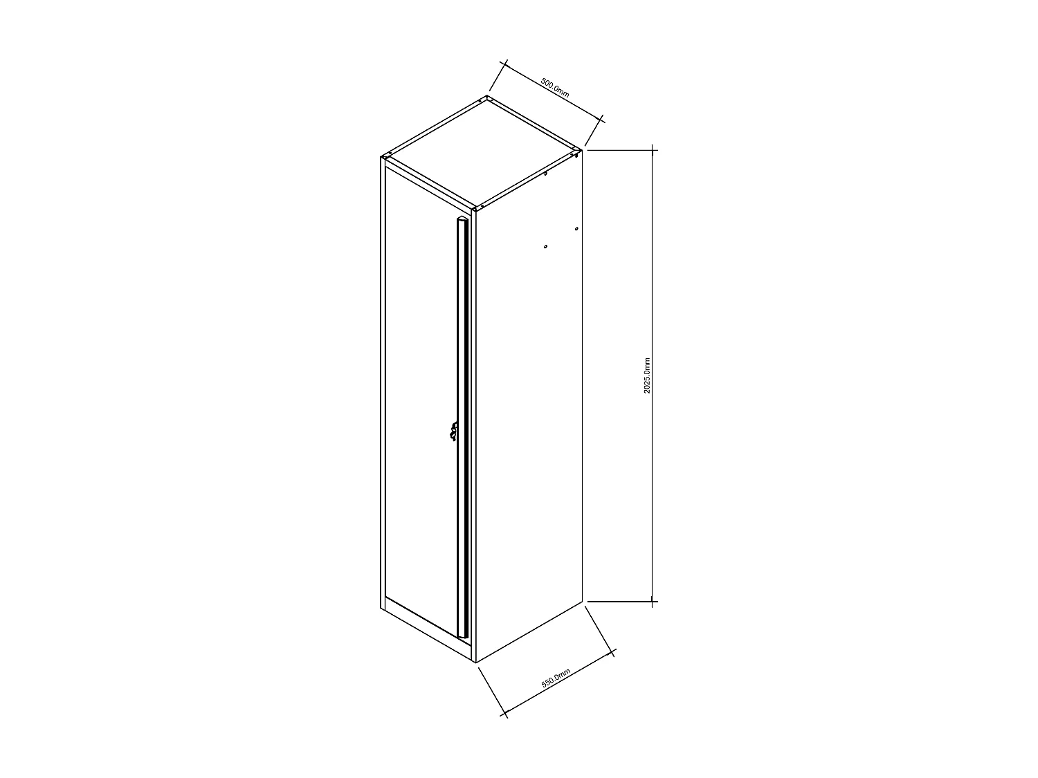 Établi en bois et acier avec colonne simple - L200 x P57 x H202 cm - Gris anthracite - ATELIOR