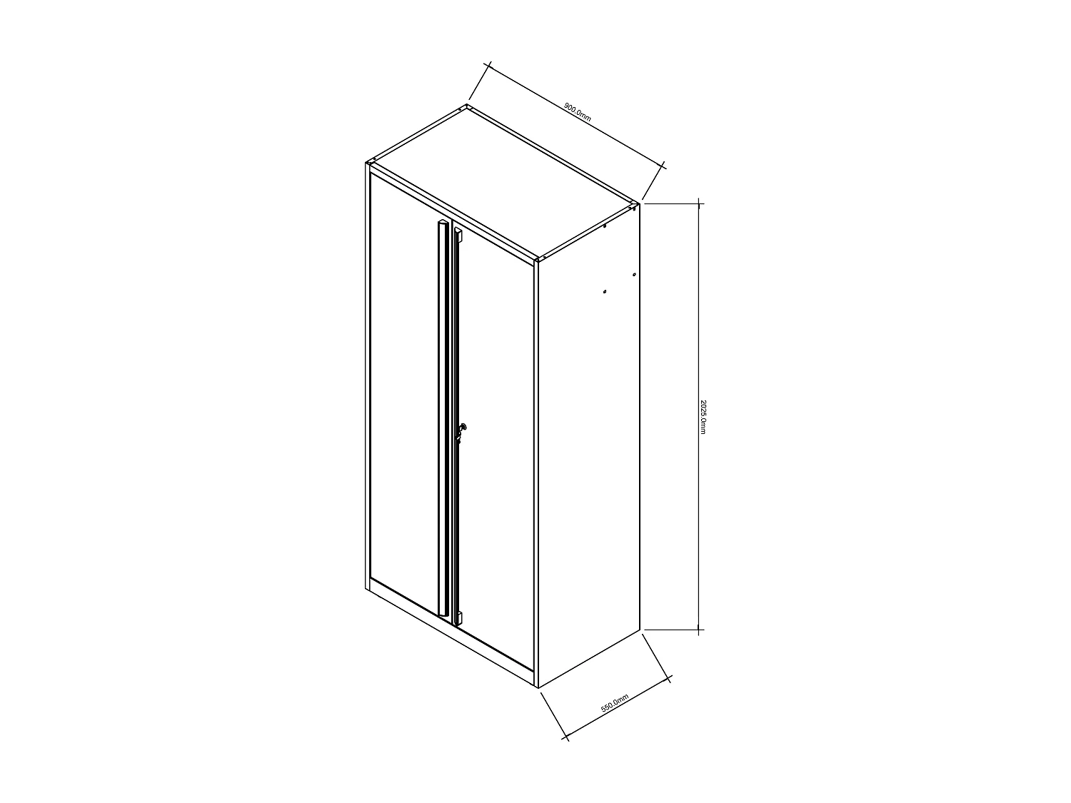 Établi en bois et acier avec colonne double - L315 x P57 x H202 cm - Gris anthracite - ATELIOR