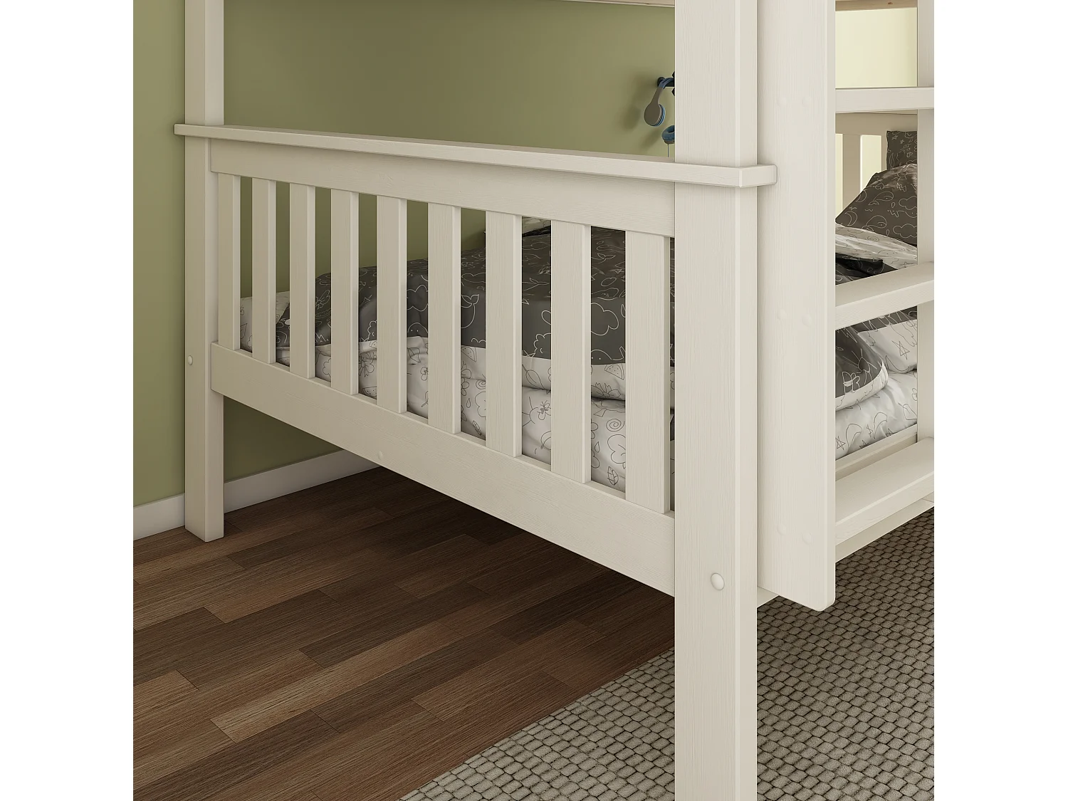 Oslo White Quadruple Sleeper Bunk Bed