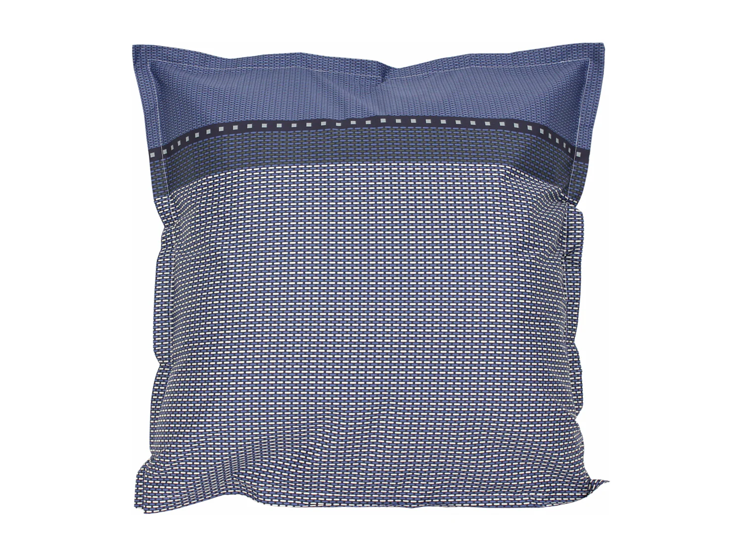 Parure de lit 140x200 cm satin de coton ENZO bleu