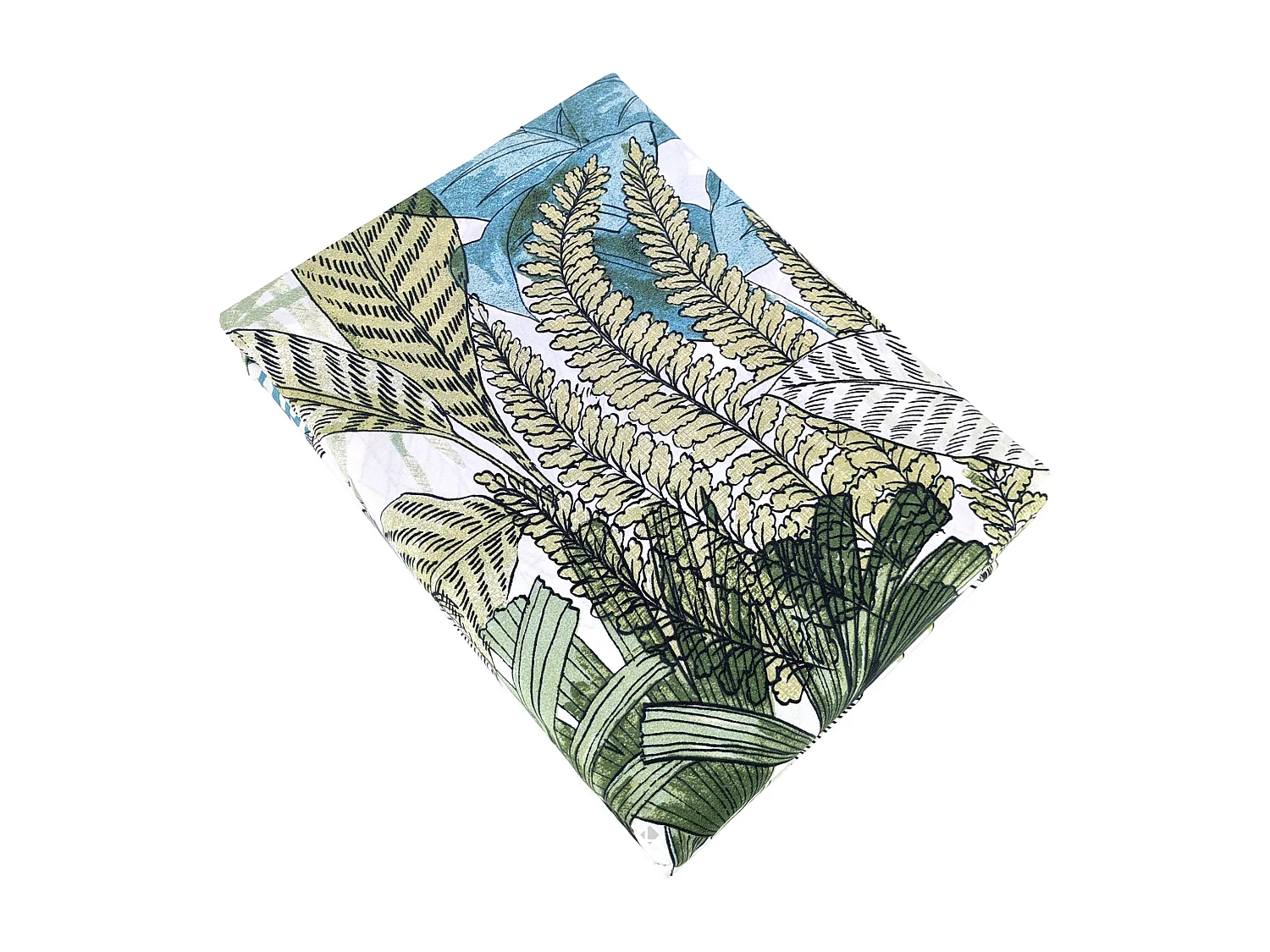 Parure de lit 240x220 cm percale de coton BALISIA Vert