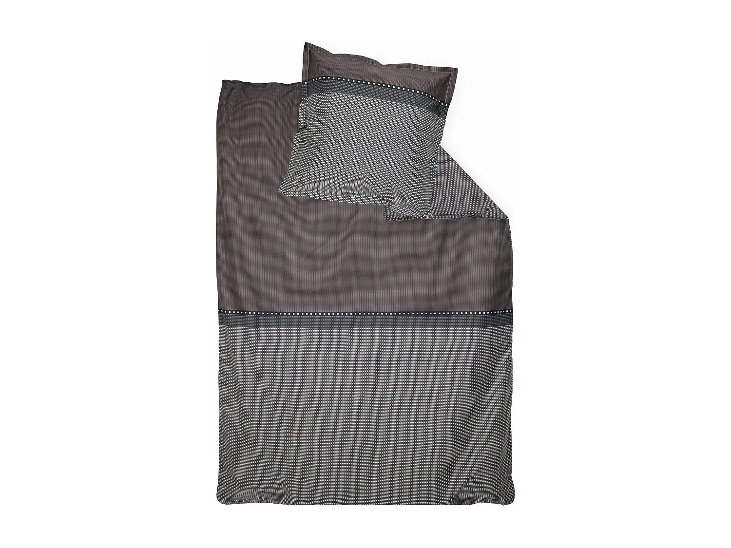 Parure de lit 140x200 cm satin de coton ENZO noir