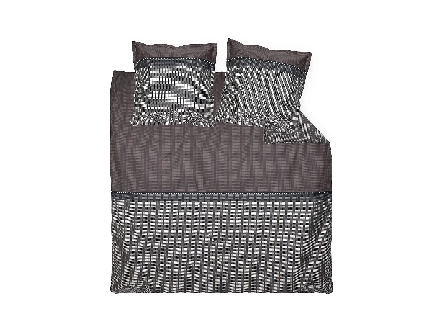 Parure de lit 200x200 cm satin de coton ENZO noir