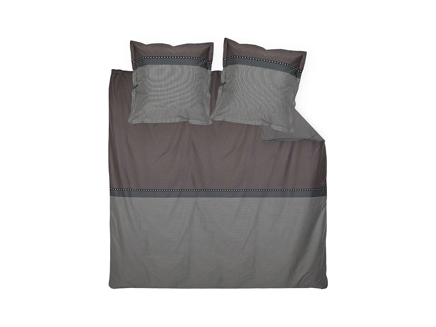 Parure de lit 280x240 cm satin de coton ENZO noir