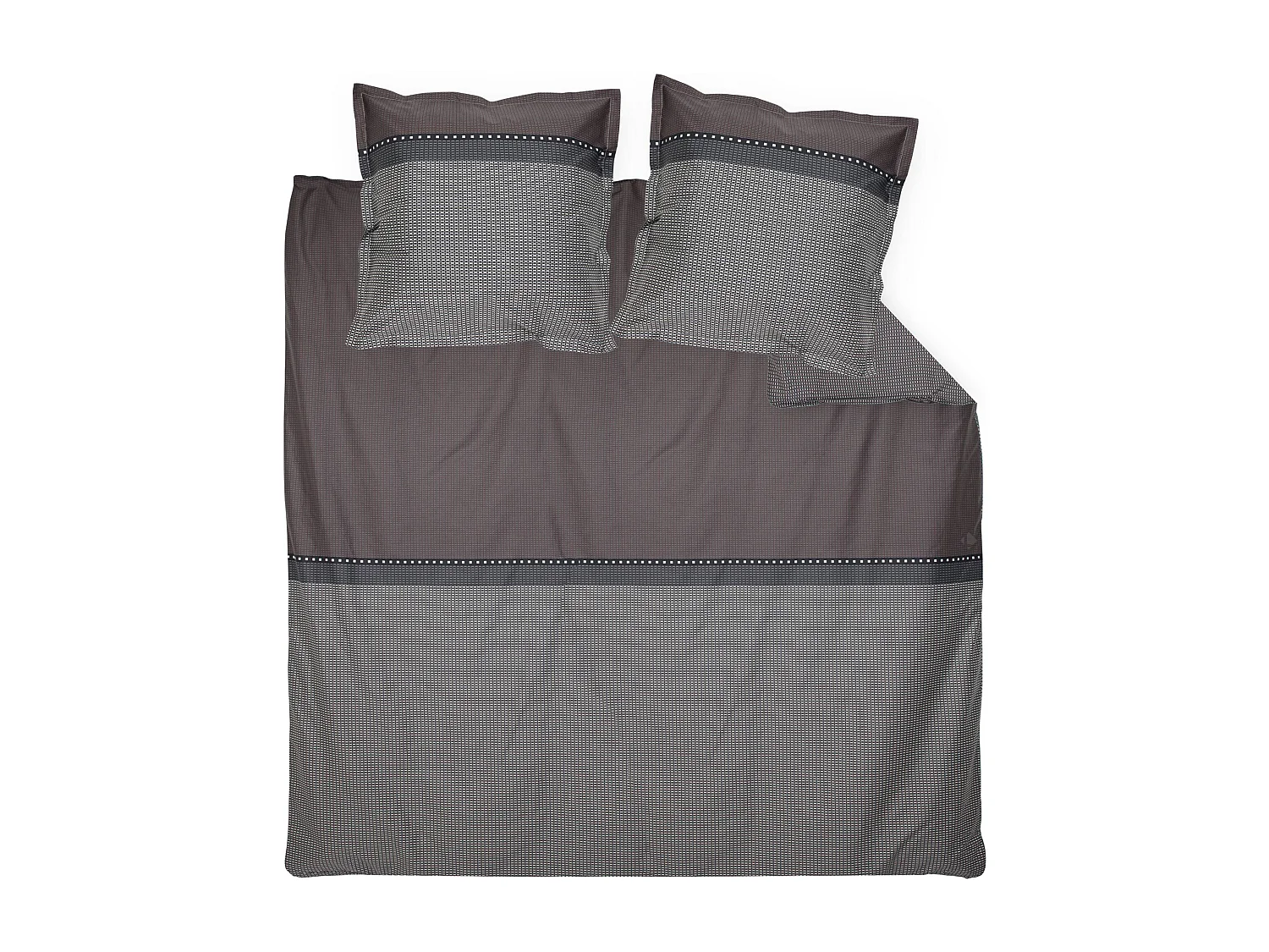 Parure de lit 280x240 cm satin de coton ENZO noir