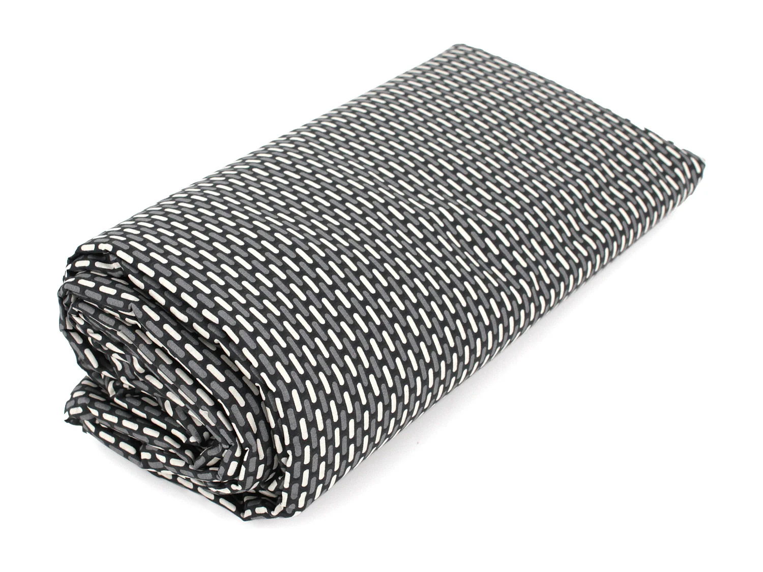 Drap housse imprimé 90x190 cm bonnet 30 cm satin de coton ENZO noir