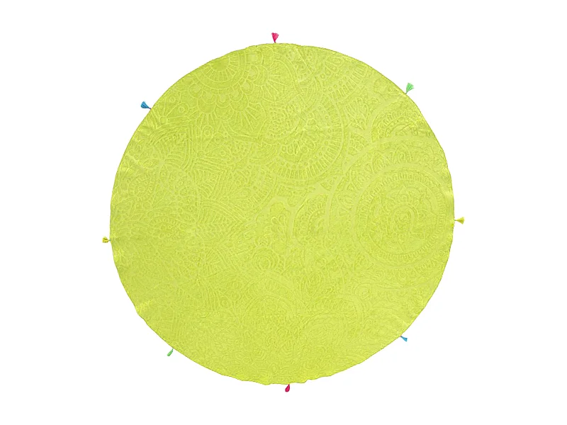 Drap de plage rond 180 cm TRACCIA Vert