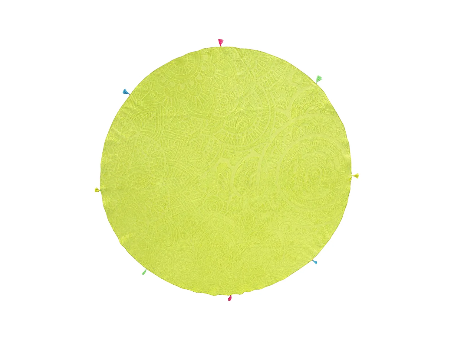 Drap de plage rond 180 cm TRACCIA Vert