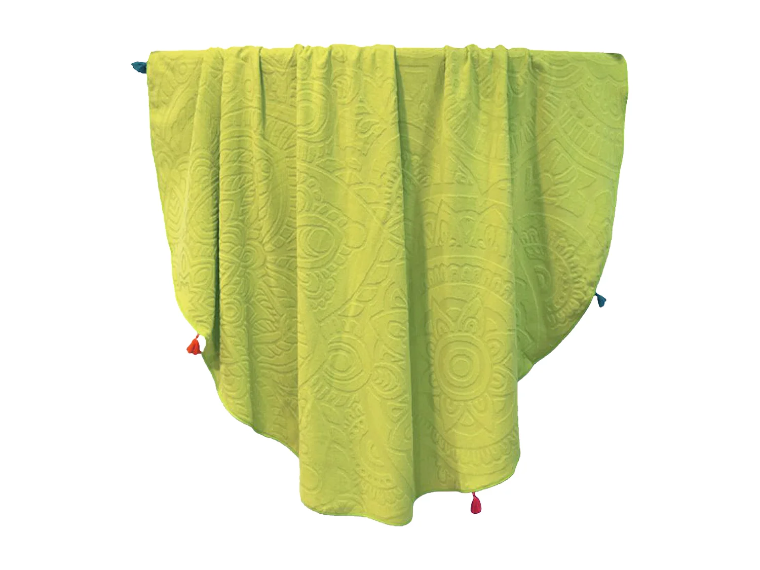 Drap de plage rond 180 cm TRACCIA Vert