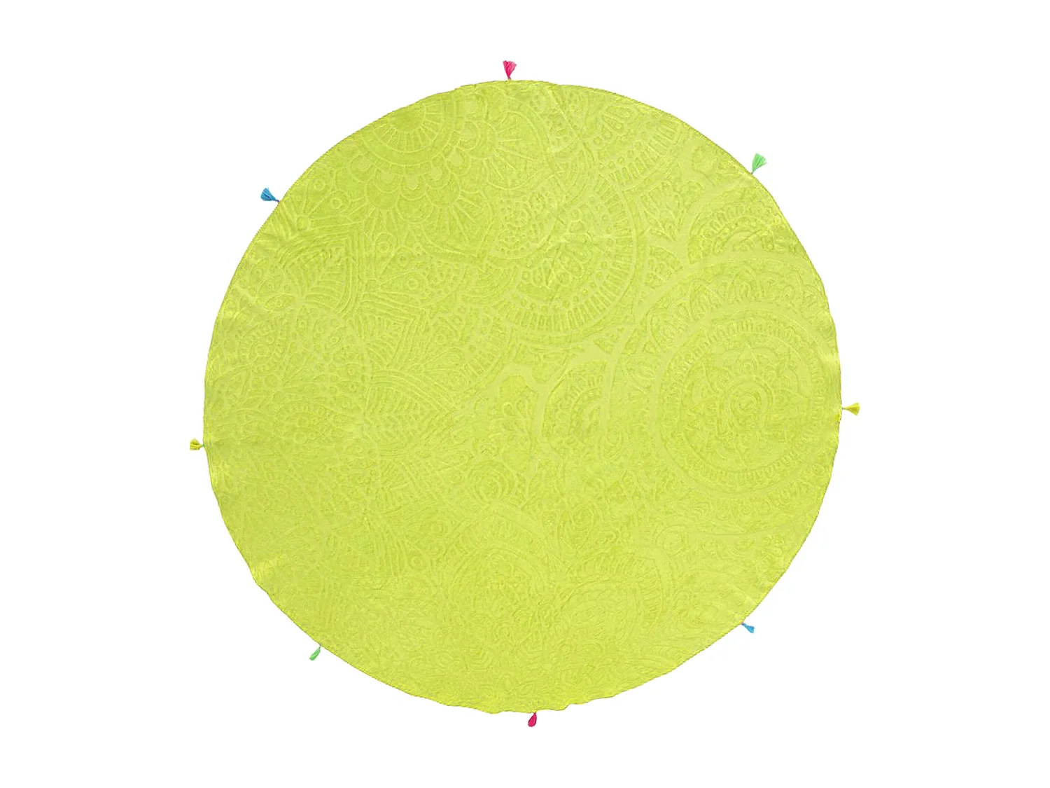 Drap de plage rond 180 cm TRACCIA Vert