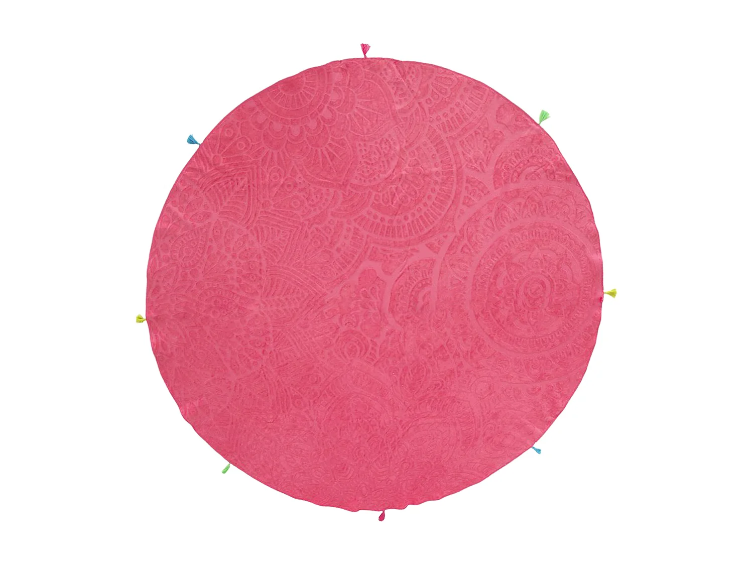 Drap de plage rond 180 cm TRACCIA Rose