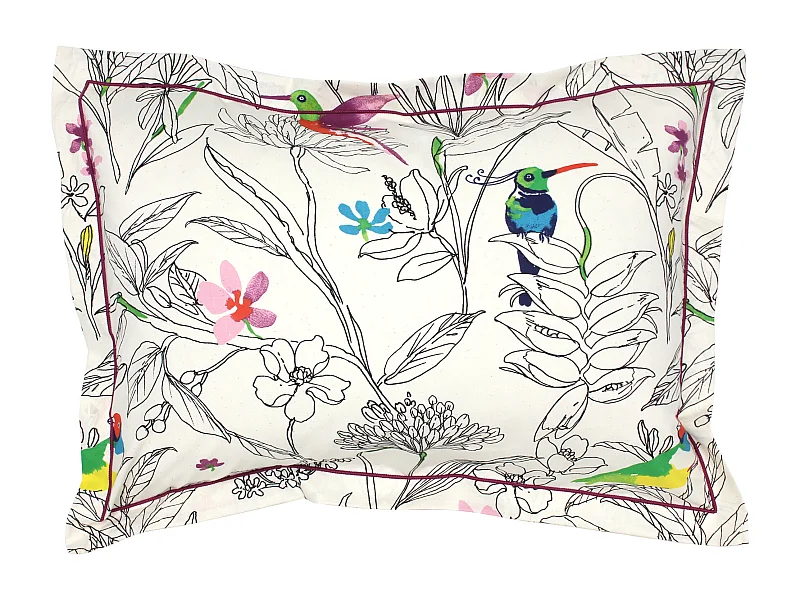 Taie d'oreiller 50x70 cm coton AMAZONIA ecru