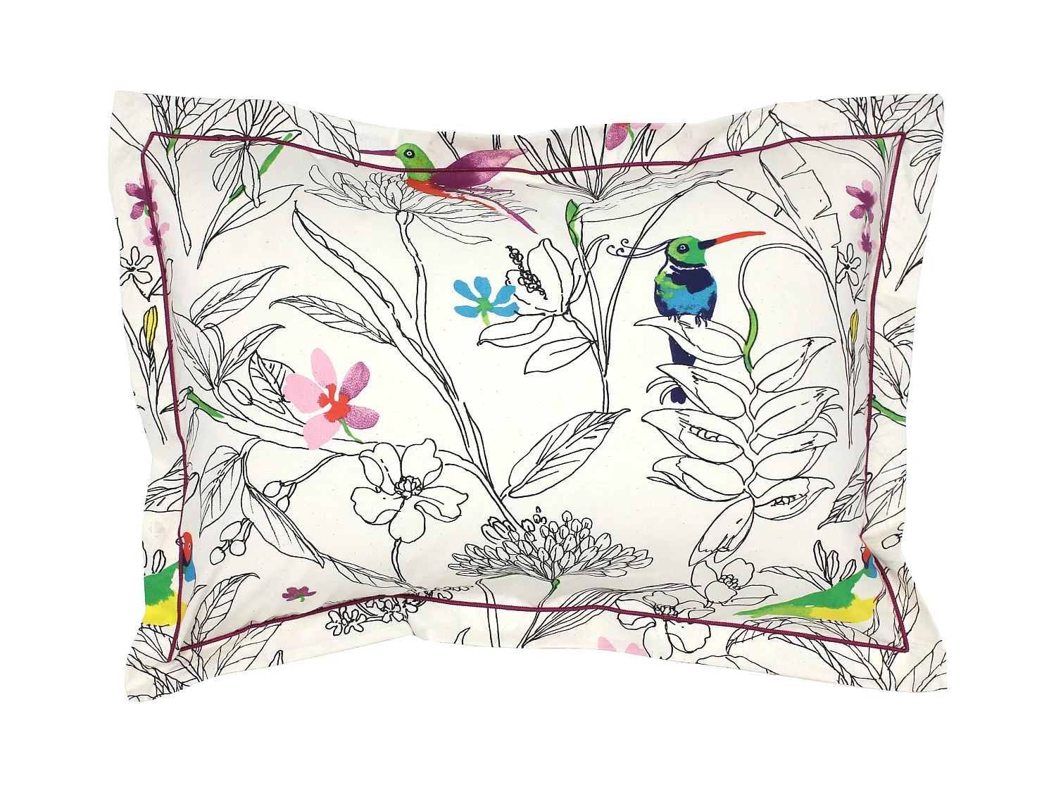 Taie d'oreiller 50x70 cm coton AMAZONIA ecru