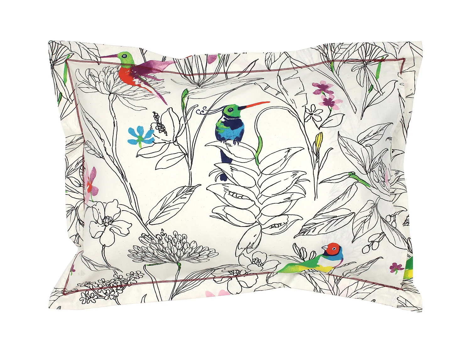 Taie d'oreiller 50x70 cm coton AMAZONIA ecru
