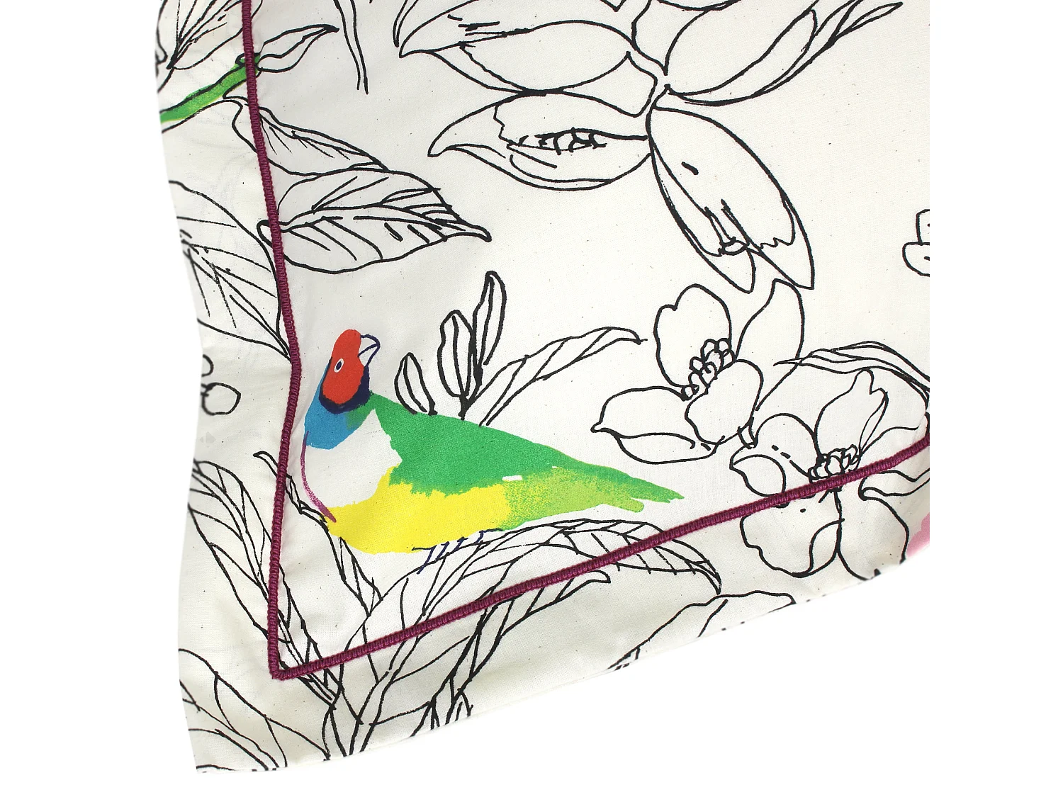 Taie d'oreiller 50x70 cm coton AMAZONIA ecru