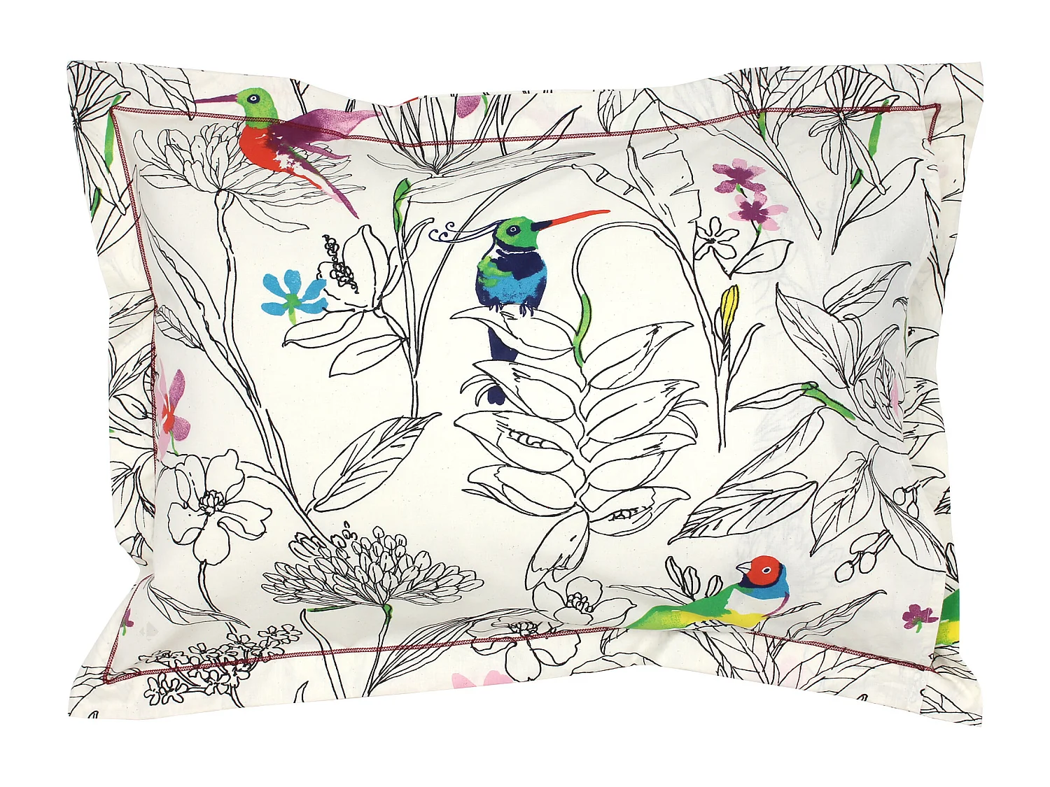 Taie d'oreiller 50x70 cm coton AMAZONIA ecru