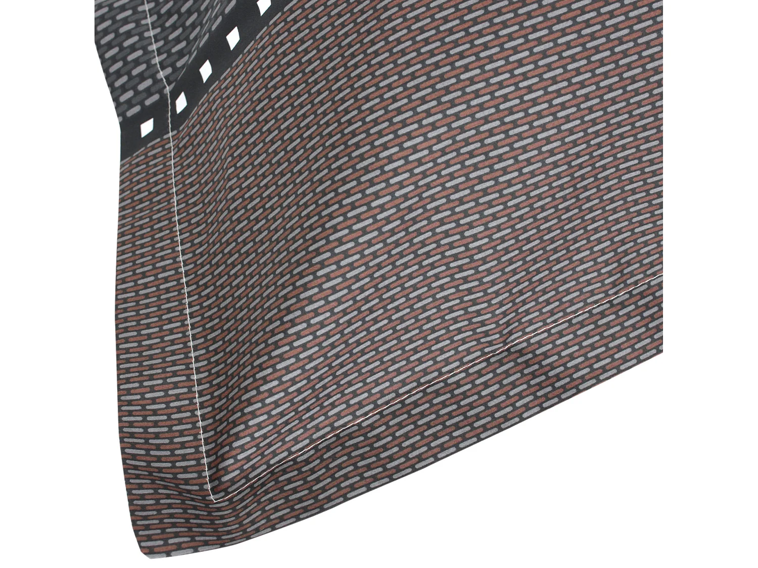 Taie d'oreiller 65x65 cm satin de coton ENZO noir