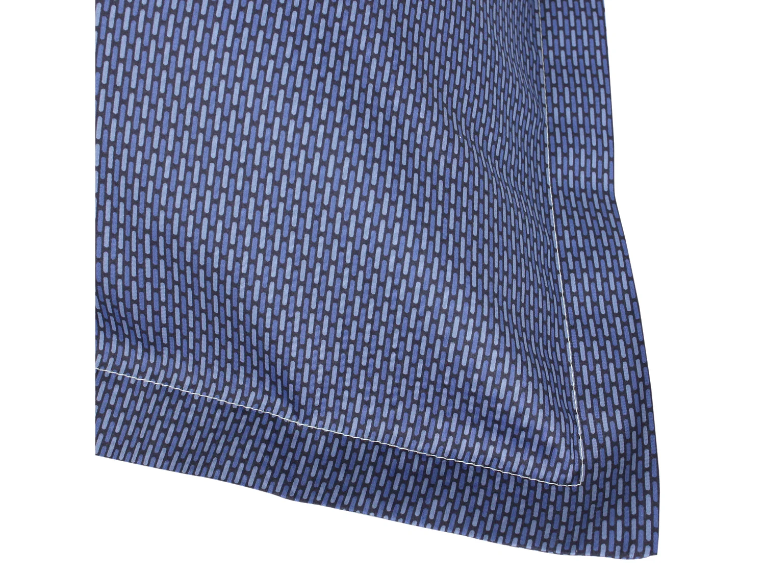 Taie d'oreiller 65x65 cm satin de coton ENZO bleu