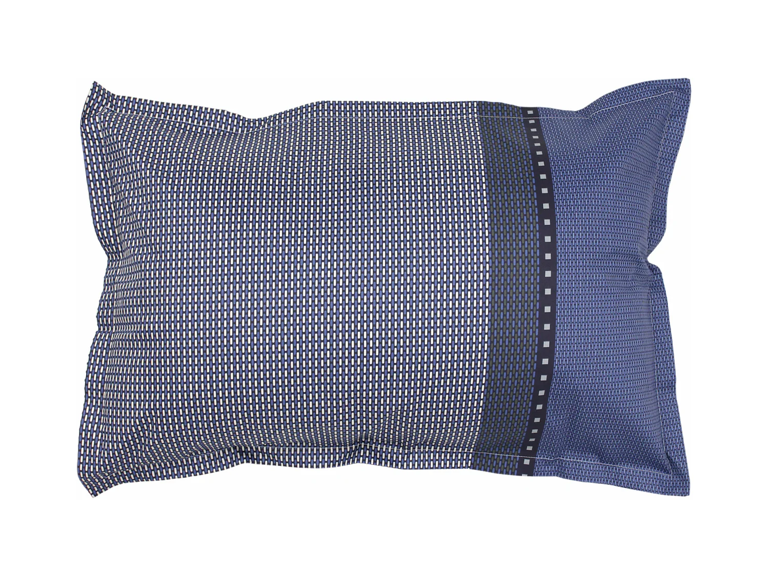 Taie d'oreiller 70x50 cm satin de coton ENZO bleu