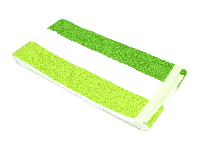 Drap de douche 70x140 cm coton 480 g/m2 CLASSIC STRIPES Vert