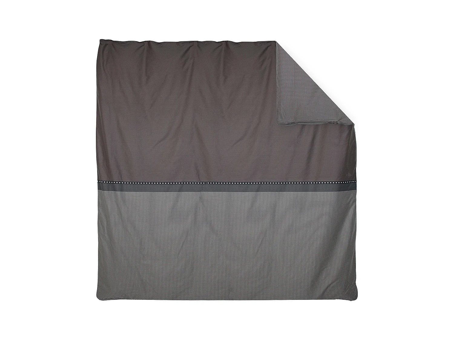 Housse de couette 260x240 cm satin de coton ENZO noir