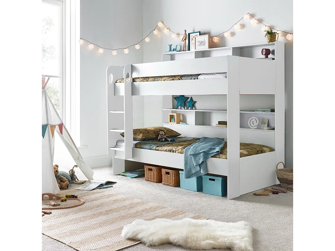 Oliver White Storage Bunk Bed With Drawer