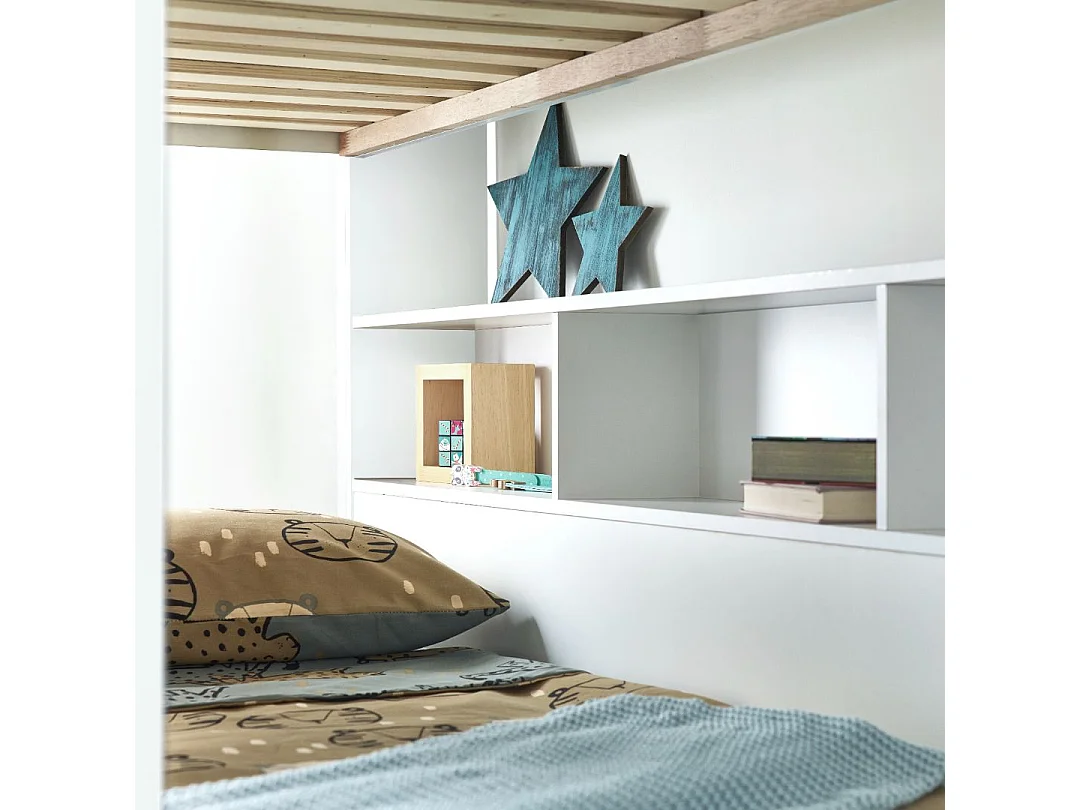 Oliver White Storage Bunk Bed With Drawer