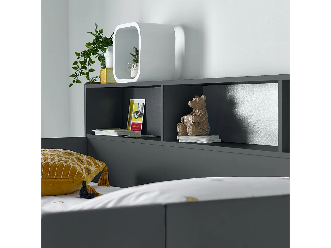 Oliver Onyx Grey Storage Bunk Bed With Drawer