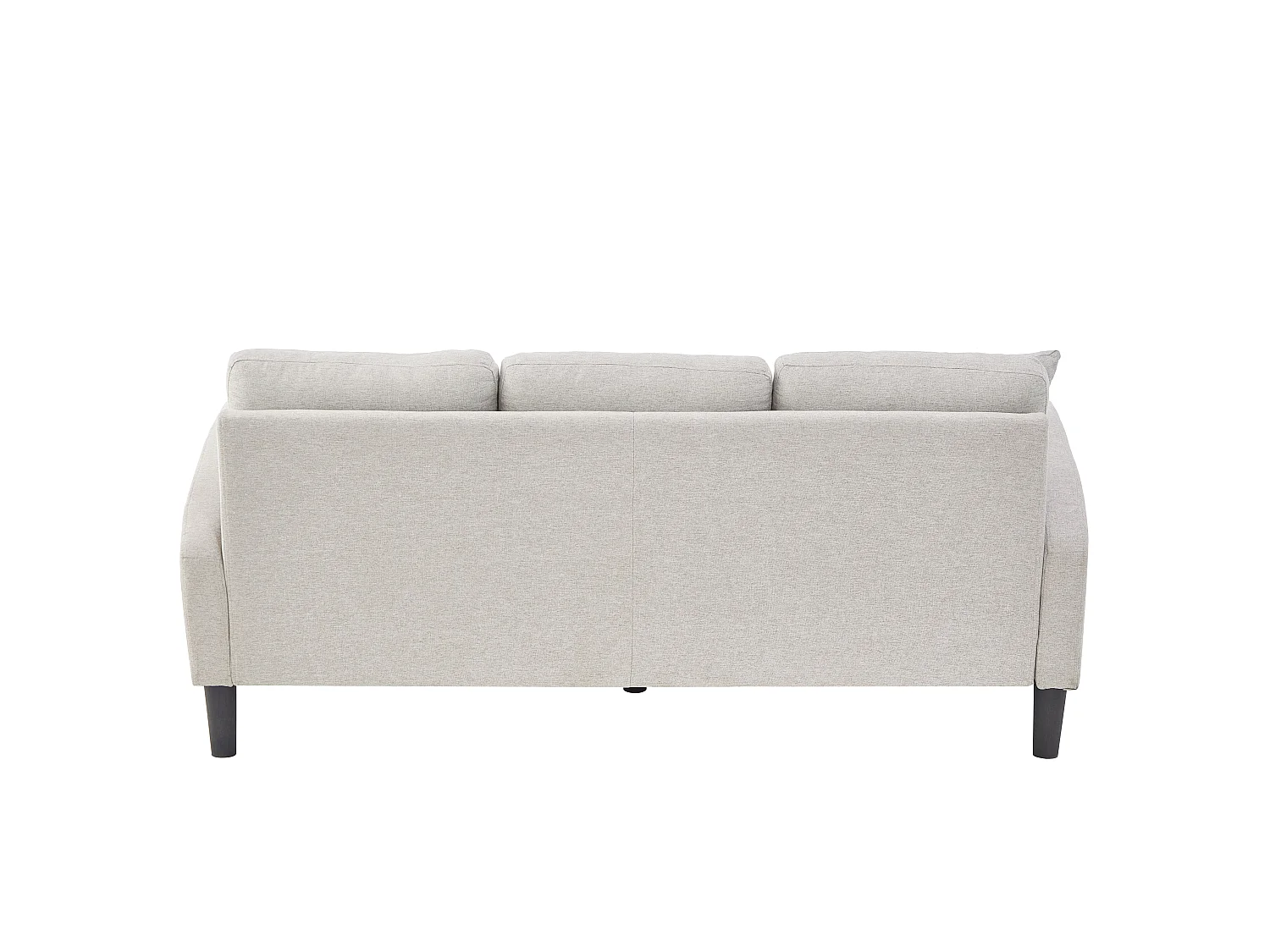 Canapé d'angle L 3 places, tissu coton et lin, méridienne, design scandinave, salon