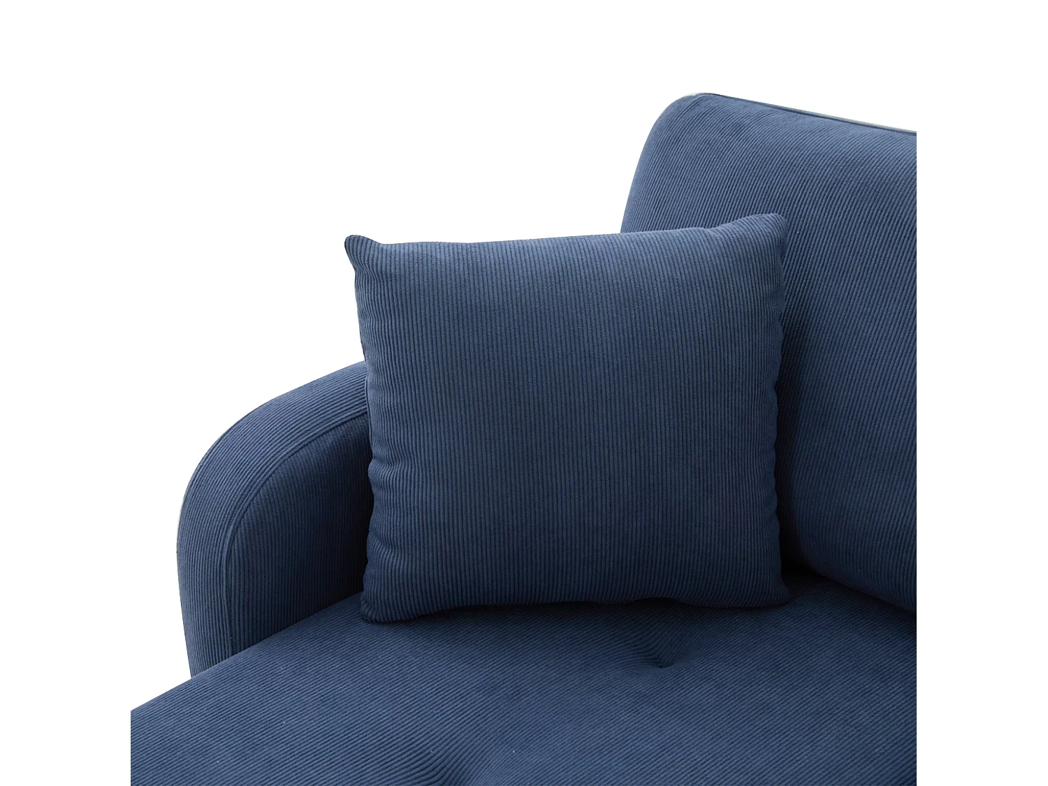 Canapé d'angle L 3 places, tissu coton et lin, méridienne, design scandinave, salon