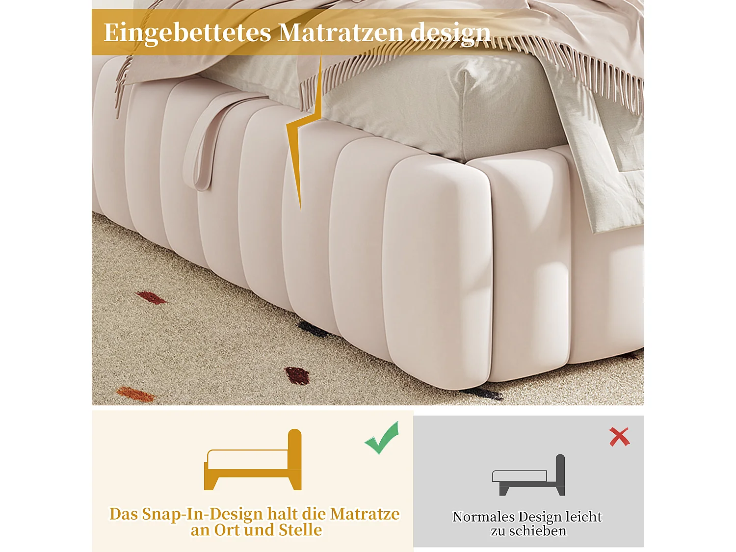 Lit coffre enfant 90x200 cm Lit simple avec coffre hydraulique, grand rangement, tissu velours rose
