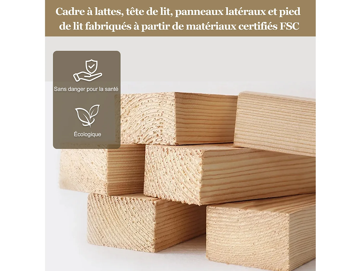 Lit coffre rembourré 180x200cm Lit double avec grand rangement ,sommier à lattes et LED,Bouclé ,blanc