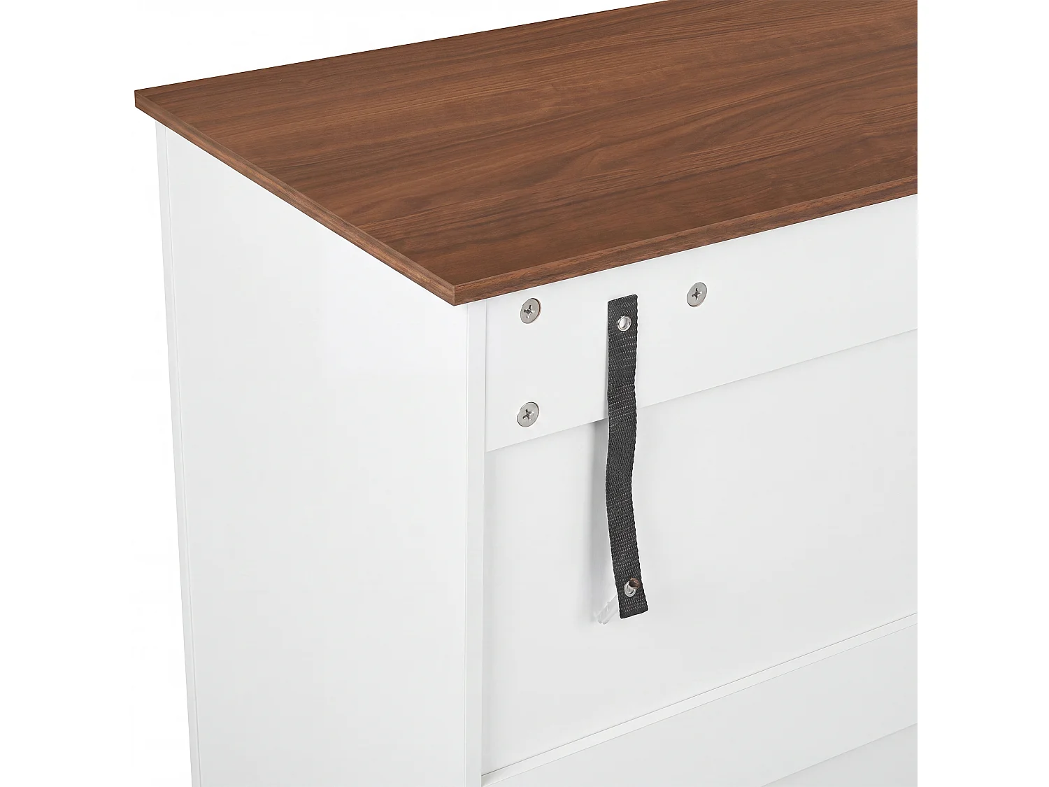 Buffet bas 160x40x75 cm, 3 tiroirs, 4 portes, stries verticales 3D, entrée salon salle à manger, blanc, MDF