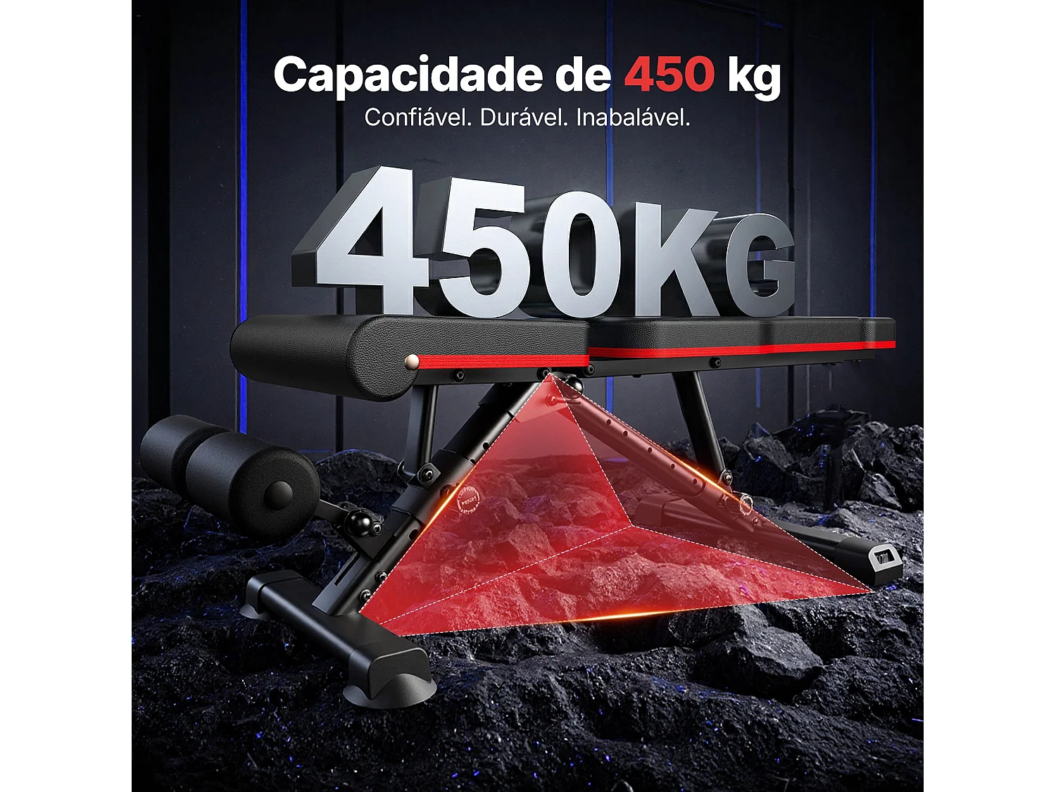 MERACH Halterbank Verstelbaar - Fitnessbank Inklapbaar voor Thuis - Max 450 kg Belastbaar - Verlengde Rugleuning 80 cm - Trainingsbank Home Gym