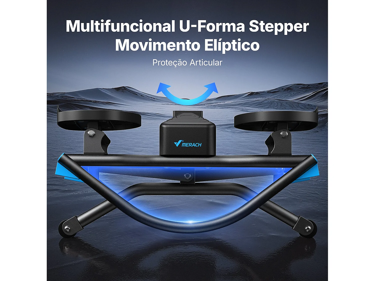 MERACH Side Stepper met Weerstandsbanden - 3D Twist Stepper - Max 150kg Belastbaar - Inclusief LCD-Display - Fitness Mini Stepper Thuis