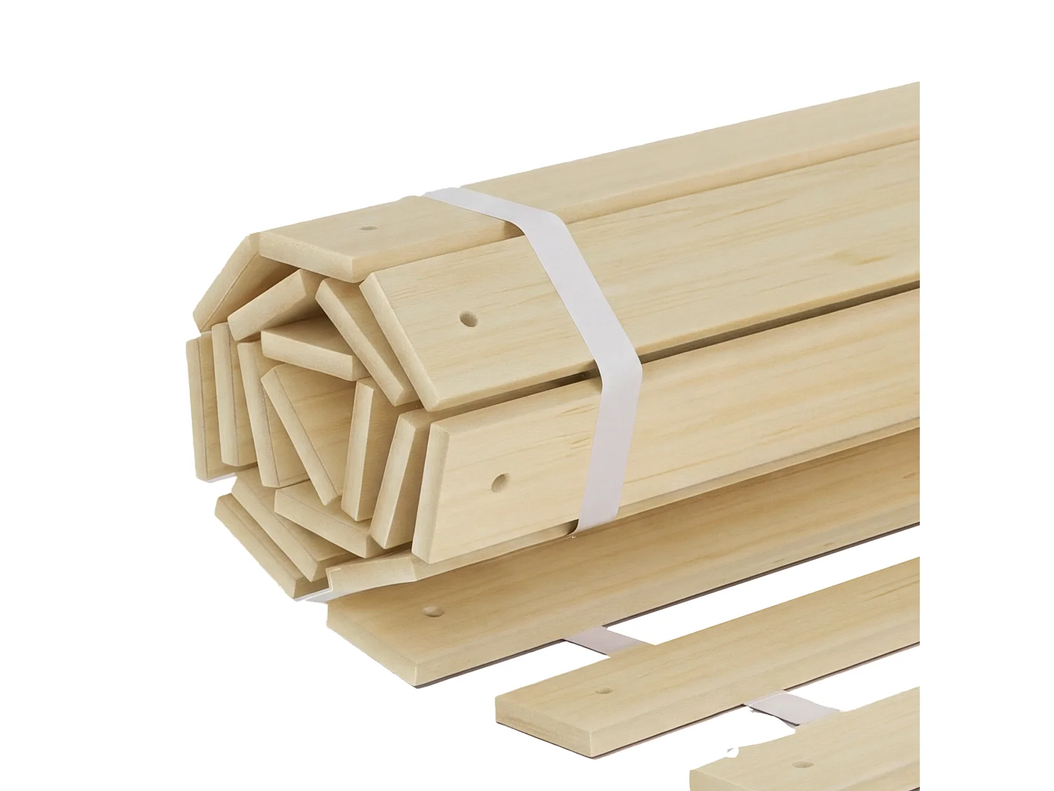 Lit enfant Montessori 140/200 cm – barrière 4 côtés, sommier inclus, entrée basse – Pin massif blanc – Matelas non inclus