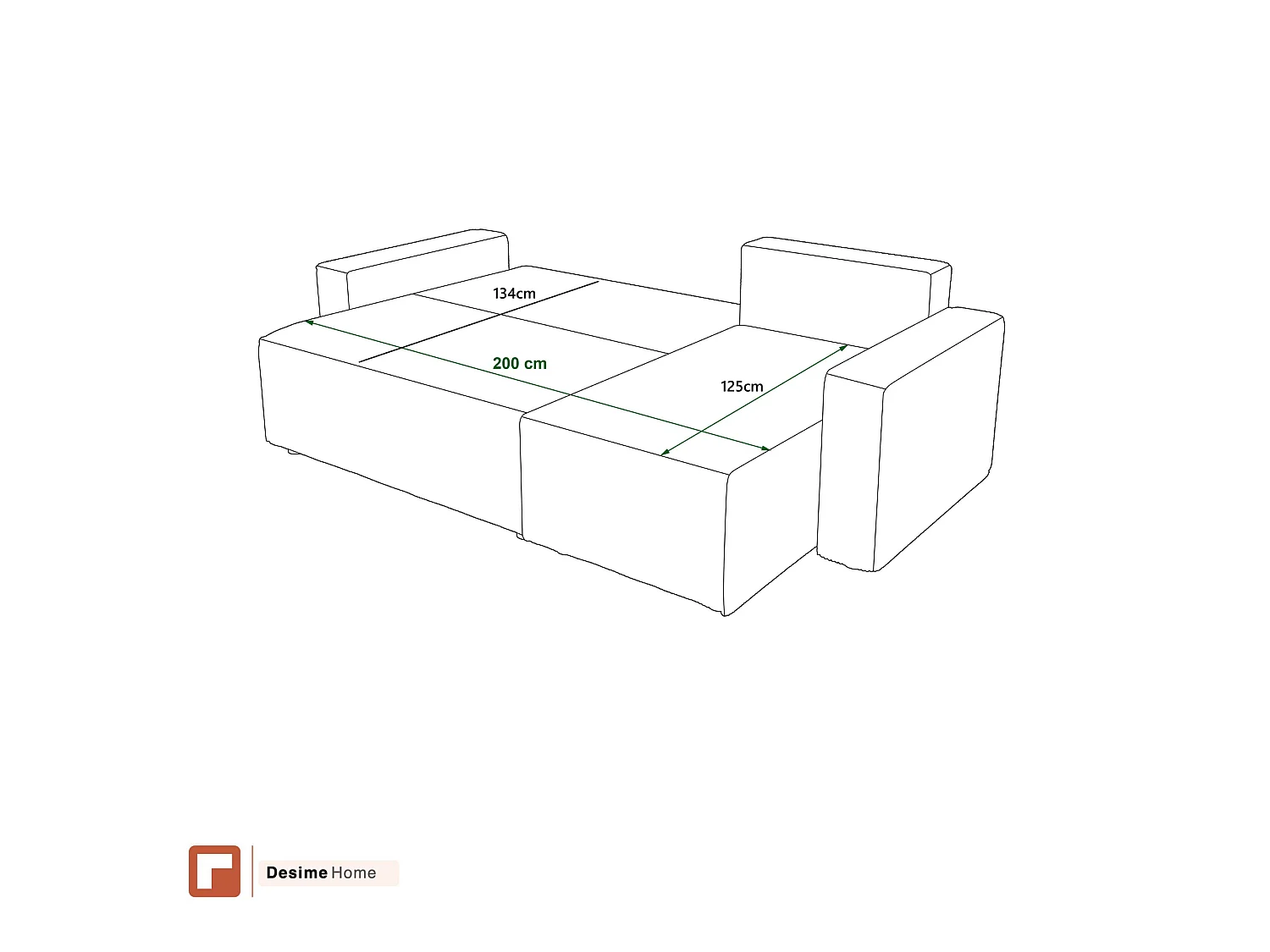 Hörnsoffa med bäddfunktion och förvaring, manchester, vändbar – AMBER L Ljus oliv