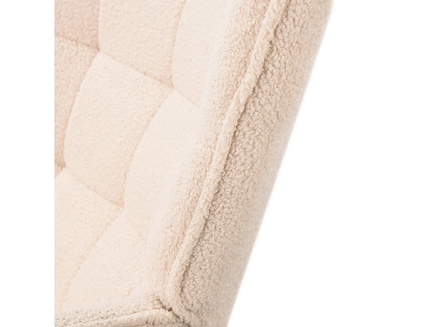 Fauteuil à Bascule - Chaise Relax pour Salon, Chambre à Coucher - Beige  - 75 x 68 x 92 cm