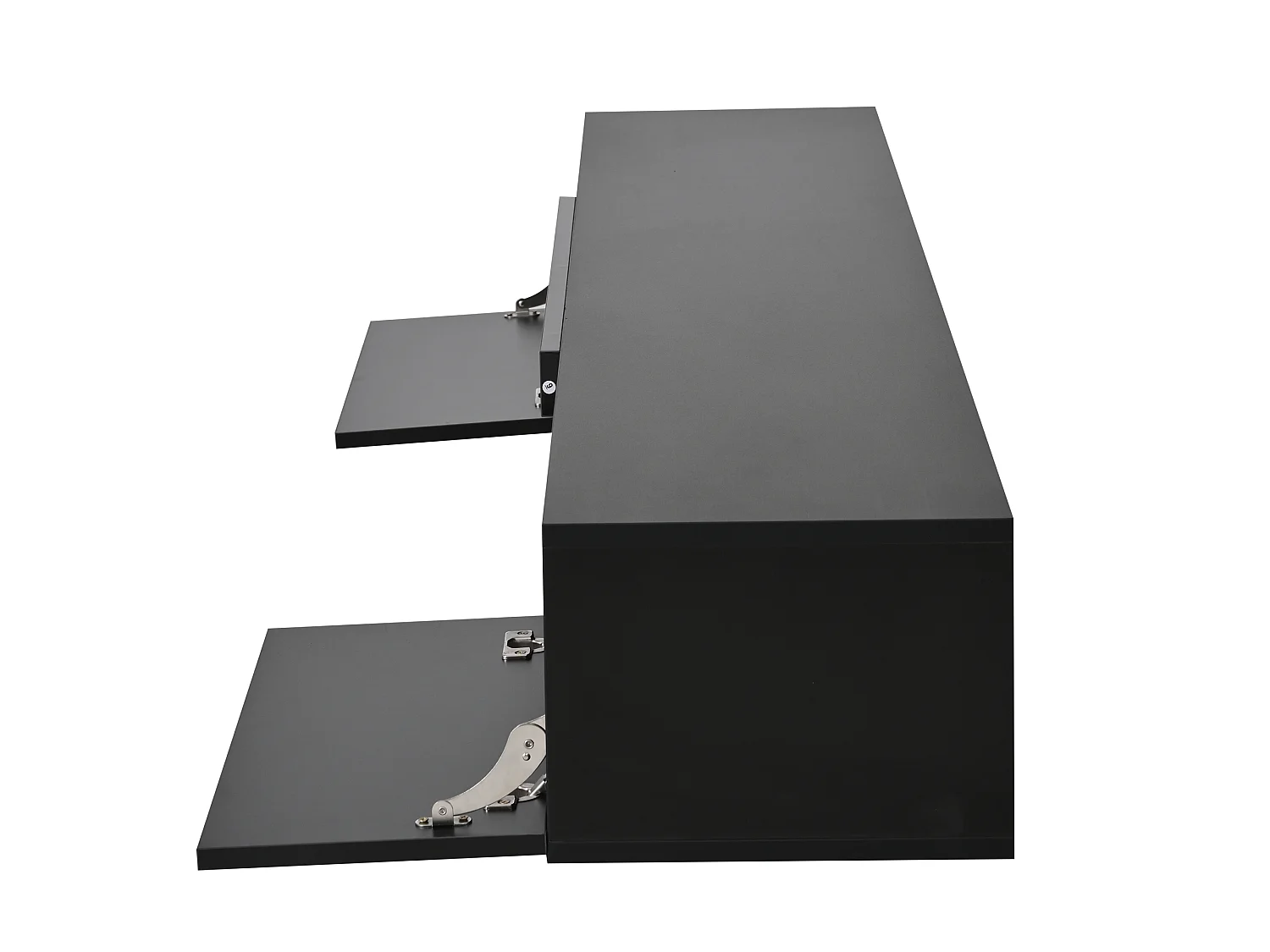 Suporte de TV laqueado 160 x 31 x 22 cm, suporte para TV com LED, modelo baixo, para TVs de 70 polegadas, preto