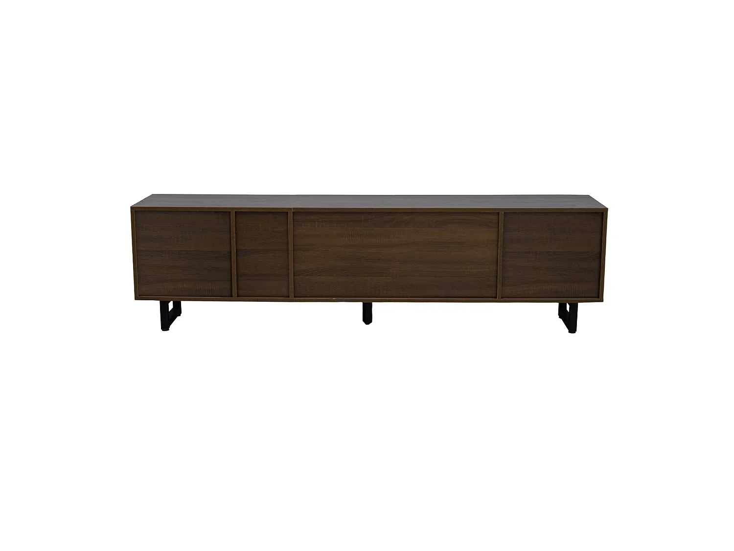 180cm tv-meubel met 4 deuren, vintage houtdesign, modern dressoir met veel opbergruimte