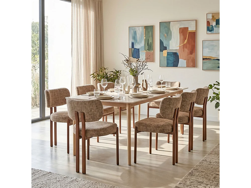 Chaise de salle à manger ROMEO/ Gris taupe