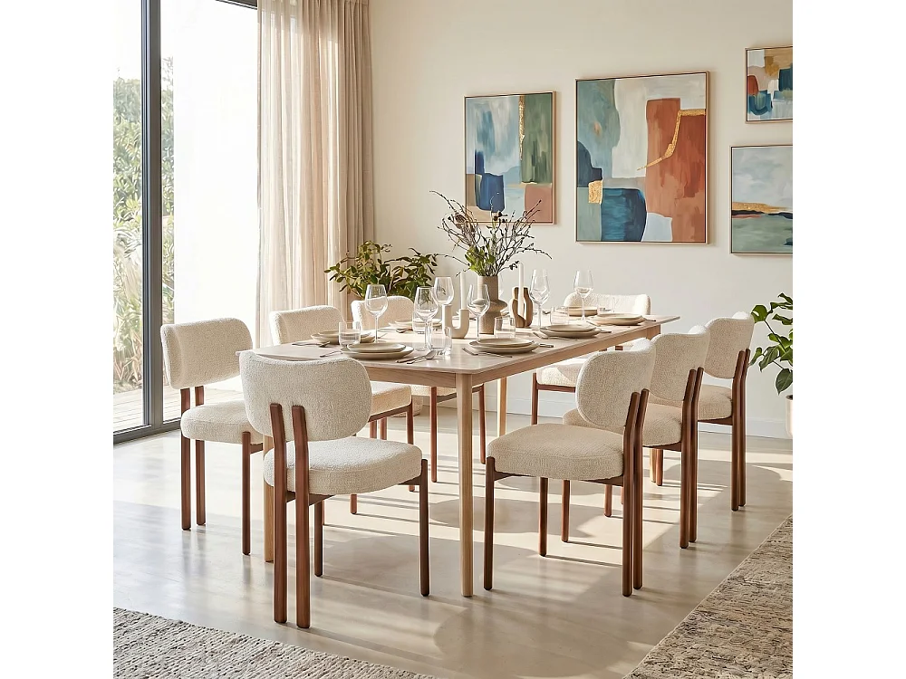 Chaise de salle à manger ROMEO/ Beige
