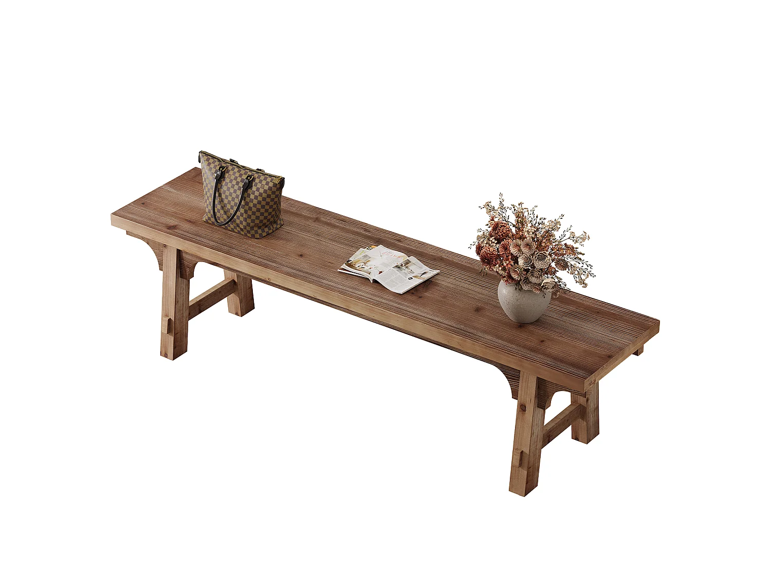 Entrébänk Gavelbänk, Bois-massivet 160 x 35 x 45 cm