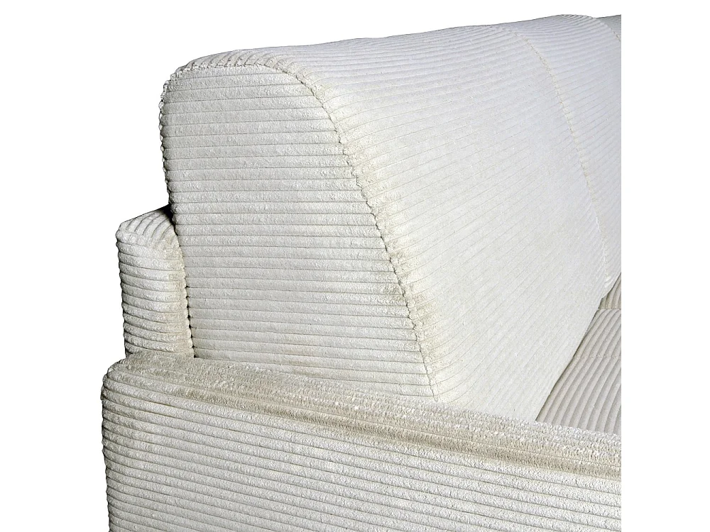 Canapé convertible Express réversible et coffre 4 places BERGAME en velours / Beige